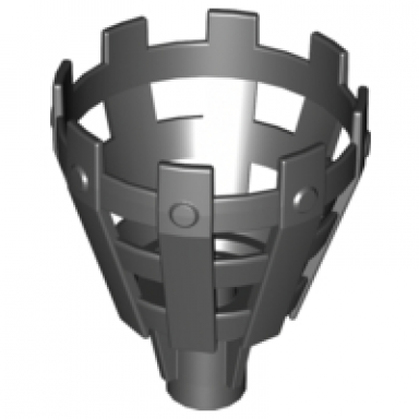 black duplo basket holder for fire