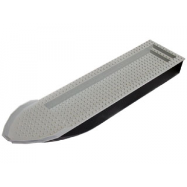 black boat hull unitary 51 x 12 x 6 with light bluish gray top 54100 54101