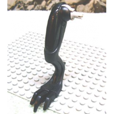 black dinosaur leg medium rear with light bluish gray rotation joint pin - right