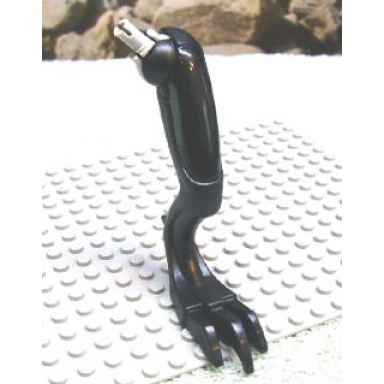 black dinosaur leg medium rear with light bluish gray rotation joint pin - left