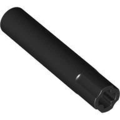 black technic axle connector 5l without friction on 1 end