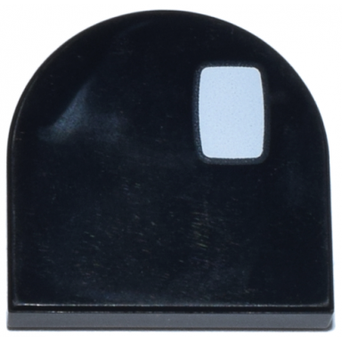 black tile round 2 x 2 half circle extended with white rectangle with rounded corners pattern how to train your dragon toothless eye