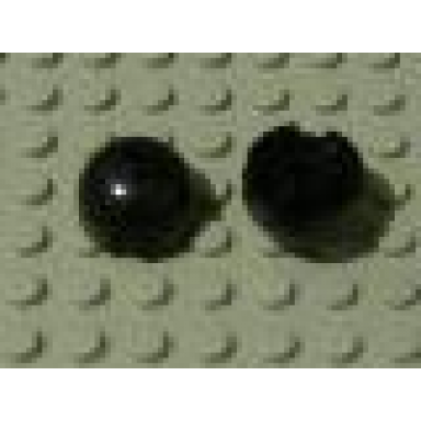 black brick round 2 x 2 dome top without bottom axle holder