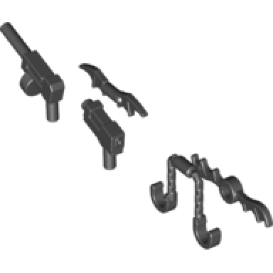 black minifigure weapon pack batman 8 in bag multipack