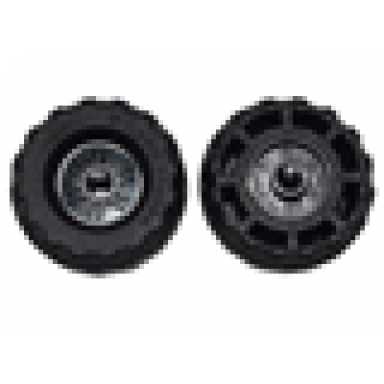 wheel 18mm d x 14mm with pin hole fake bolts and shallow spokes with black tire 37 x 18r 55981 56891
