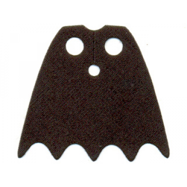 minifigure cape cloth with top holes and scalloped 5 points bottom batman long circle neck cut - traditional starched fabric