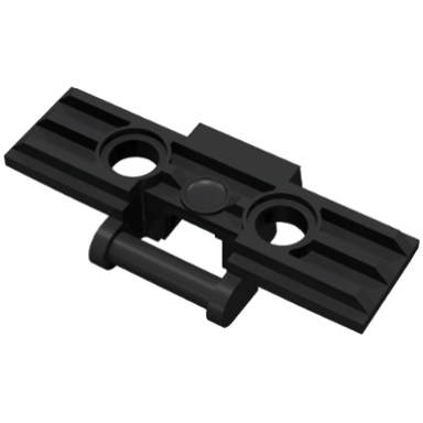 black technic link tread wide with 2 pin holes