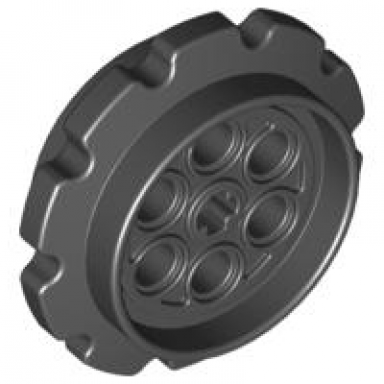 black technic tread sprocket wheel large