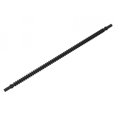 black hose flexible ribbed with 8mm ends 19l 15.2cm