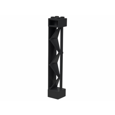black support 2 x 2 x 10 girder triangular vertical - type 2 - open side top 1 post 1 panel