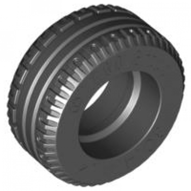 black tire 30.4 x 14 solid