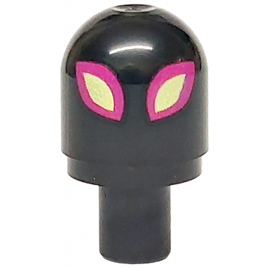 black bar with light cover bulb bionicle barraki eye with magenta and yellowish green eyes pattern doomblob