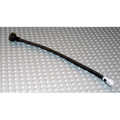 black duplo hose 11l with stud holder and light bluish gray stud