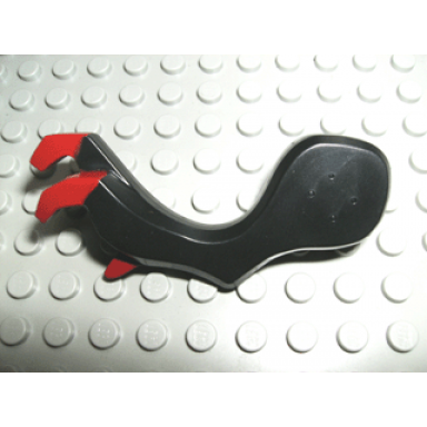 black dragon arm with dark red claws pattern left
