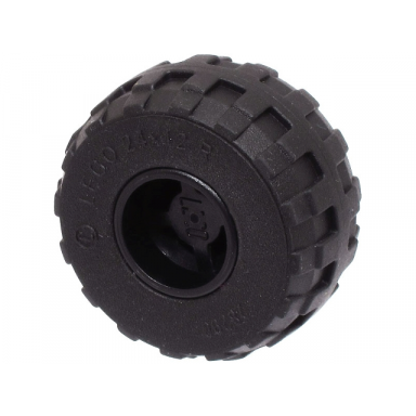 wheel 11mm d x 12mm hole notched for wheels holder pin with black tire 24 x 12 r balloon 6014b 56890