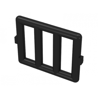 black bar 1 x 4 x 3 window grille