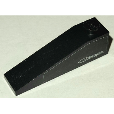 black slope 18 4 x 1 with white charger pattern model right side sticker - set 75893