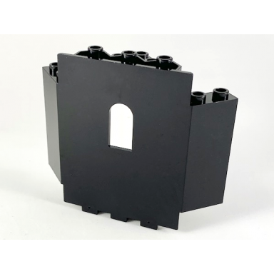 black panel 6 x 6 x 6 corner with window