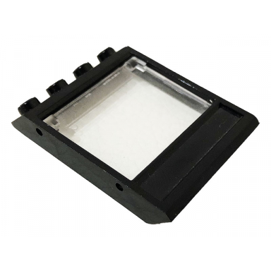 window 4 x 4 x 3 roof with bottom panel with trans-clear glass 60806 60603