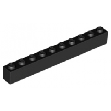 black brick 1 x 10