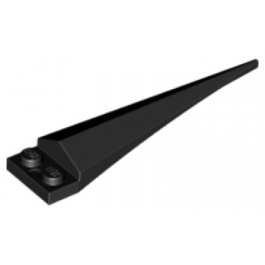plate modified 1 x 2 with angular extension with molded flexible rubber black tip pattern