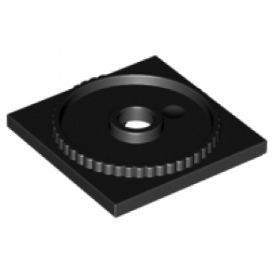 black turntable 4 x 4 square base locking