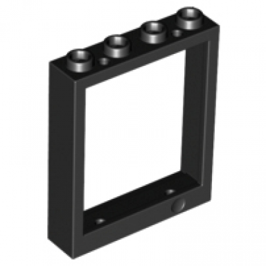 black door frame 1 x 4 x 4 lift