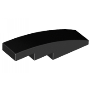 black slope curved 4 x 1