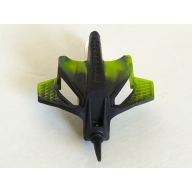 black bionicle mask felnas with marbled lime pattern