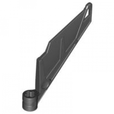 black bionicle wing small tail with axle hole
