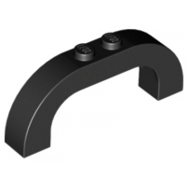 black arch 1 x 6 x 2 curved top