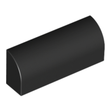 black slope curved 1 x 4 x 1 1 3