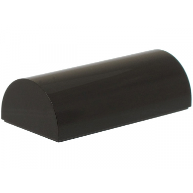 black slope curved 2 x 4 double with groove