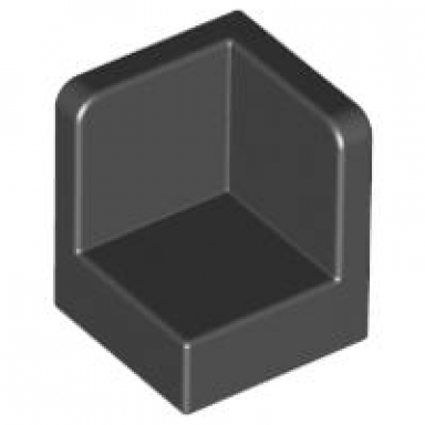 black panel 1 x 1 x 1 corner