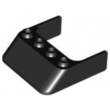 black windscreen 4 x 4 x 1