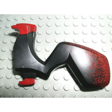black dragon leg fantasy era left with dark red claws and hip pattern
