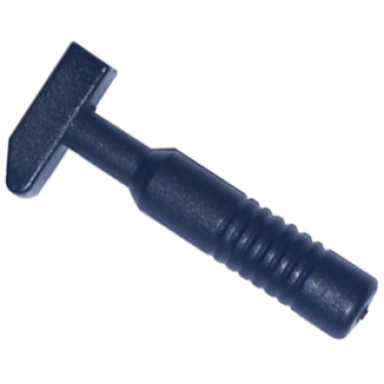 black minifigure utensil tool cross pein hammer - 6-rib handle