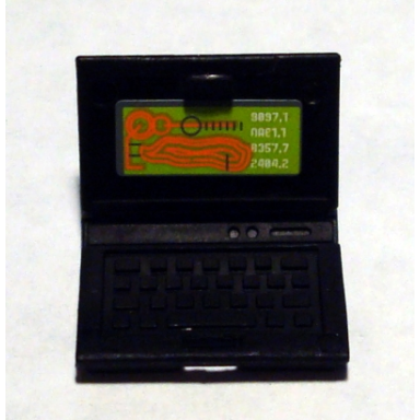 minifigure utensil computer laptop with mine map screen pattern sticker - set 8961
