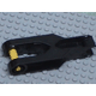 black duplo toolo arm 2 x 6 with triangular set screw and clip ends