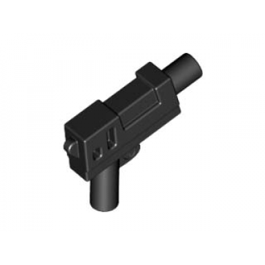 black minifigure weapon gun pistol automatic medium barrel