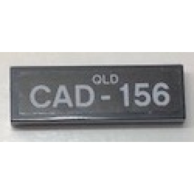 black tile 1 x 3 with qld cad-156 pattern sticker - set 10252
