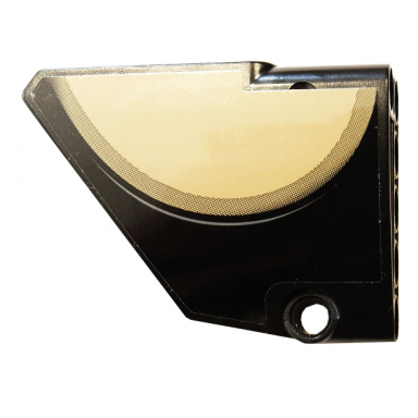 black technic panel fairing 13 large short smooth side a with dark tan semicircle pattern sticker - set 42083