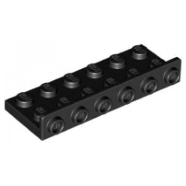 black bracket 2 x 6 - 1 x 6 inverted