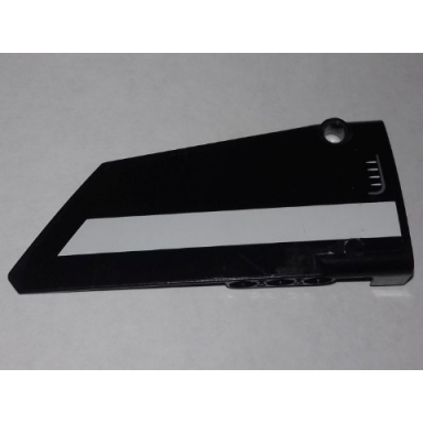 black technic panel fairing 18 large smooth side b with white stripe and air intake grille pattern sticker - set 9395