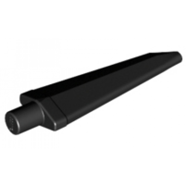black minifigure weapon sword spike flexible 3.5l with bar end