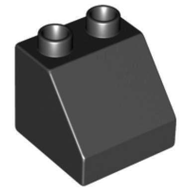 black duplo brick 2 x 2 x 1 1 2 slope 45