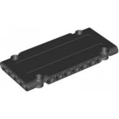 black technic panel plate 5 x 11 x 1