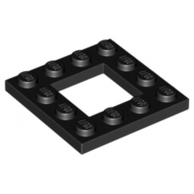 black plate modified 4 x 4 with 2 x 2 open center