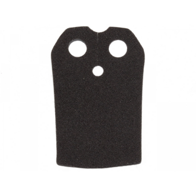 black minifigure cape cloth straight sides - traditional starched fabric