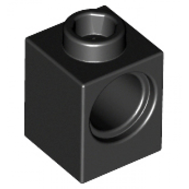 black technic brick 1 x 1 with hole